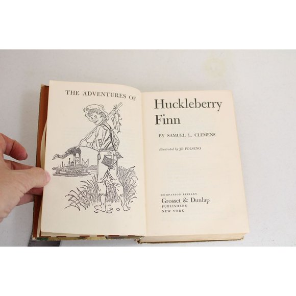 Huckleberry Finn Tom Sawyer Samuel Clemens Companion Library Vintage Book 91053 - Picture 7 of 8